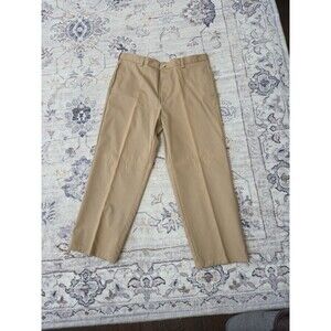 #480 Izod Men's 38x30 100% Cotton American Chino Tan dress pants